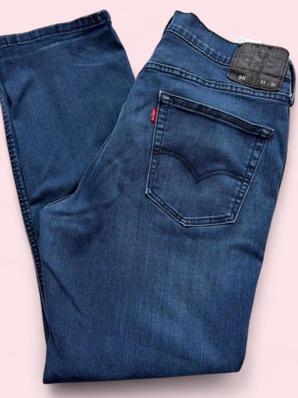 Levis 541 Men's Athletic Fit navy blue jeans, Size 33"
